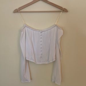 White off the shoulder top